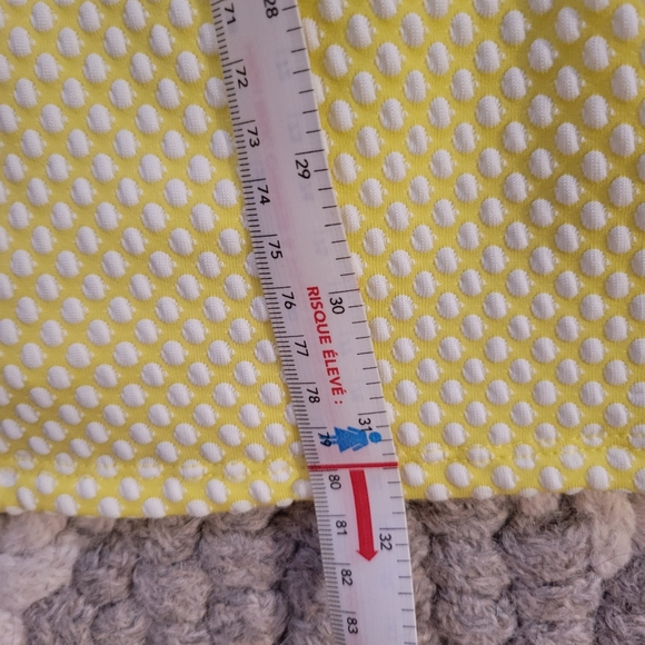 Yellow Polka-dot Dress - Sweetheart Neckline - Picture 9 of 9